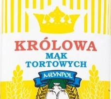 etykieta mąki «Królowa Mąk Tortowych» firmy Młynpol