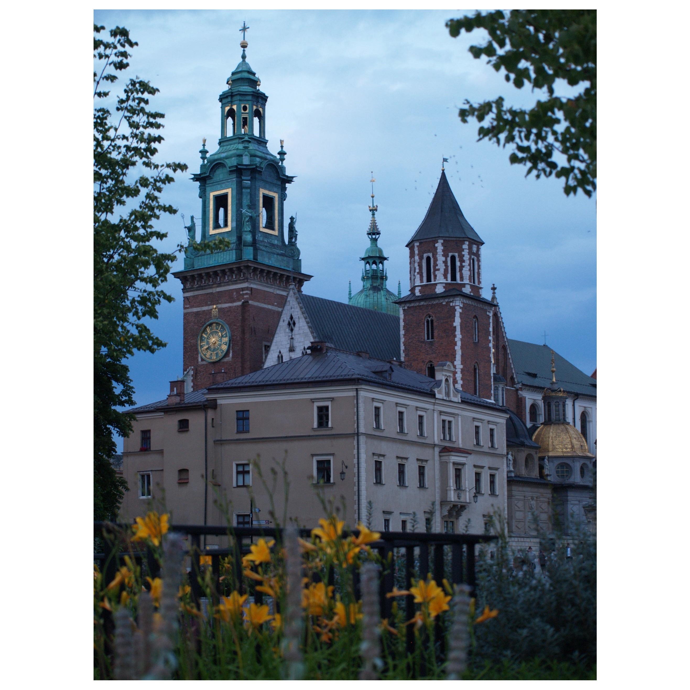 Wieczór. Widok na Wawel