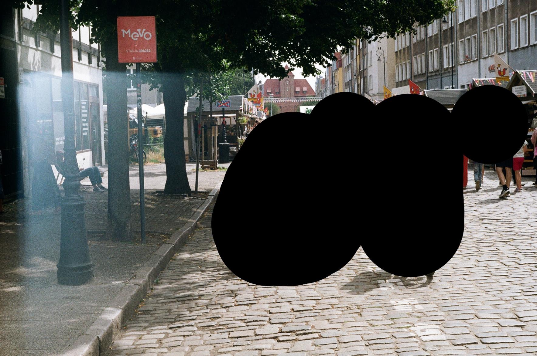 Photo with a white spot